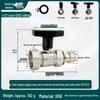 All Copper High Flow Two-Handle Ball Valve with Quick Connect Male and Female Threads for Fan Coil Switch.