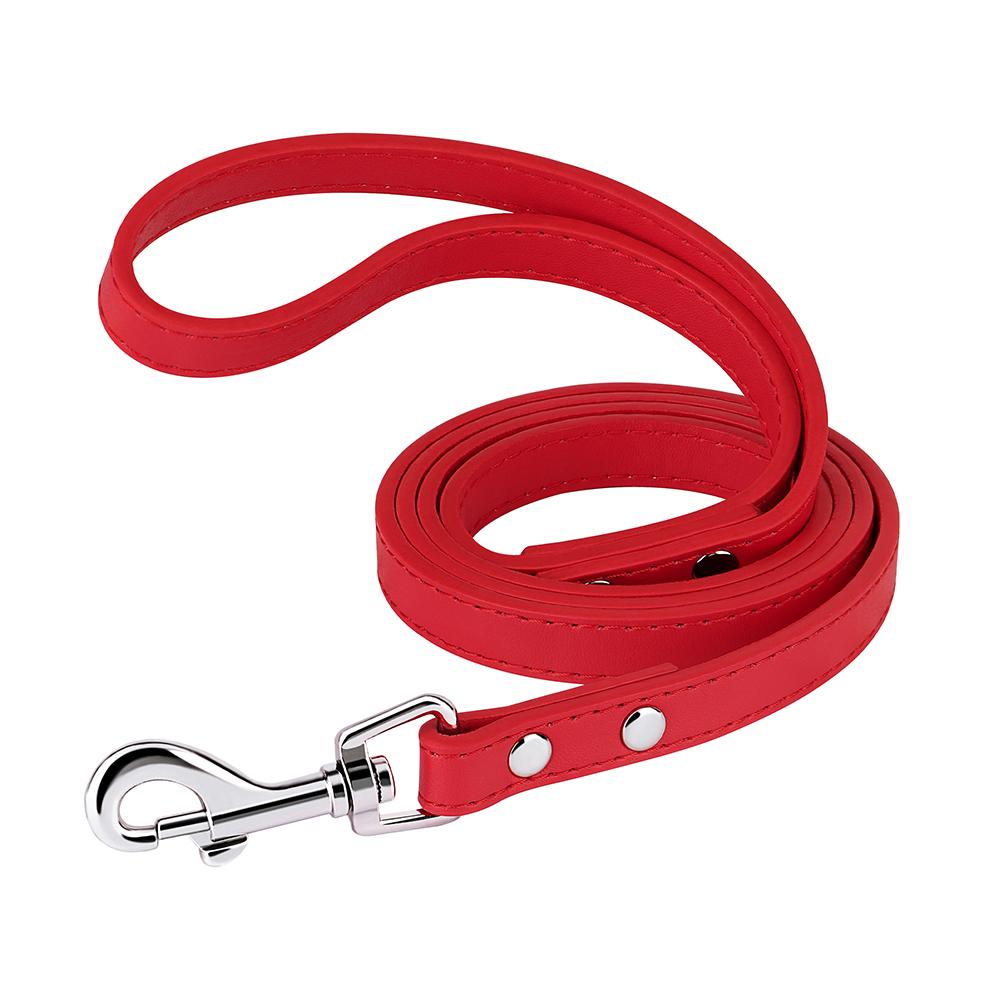 120cm PU Leder Hundeleine Weiche 4ft Leder Hundeleine Haustier Spaziergang Training Leinen Langlebig für Kleine Mittelgroße Hunde Pitbull Chihuahua