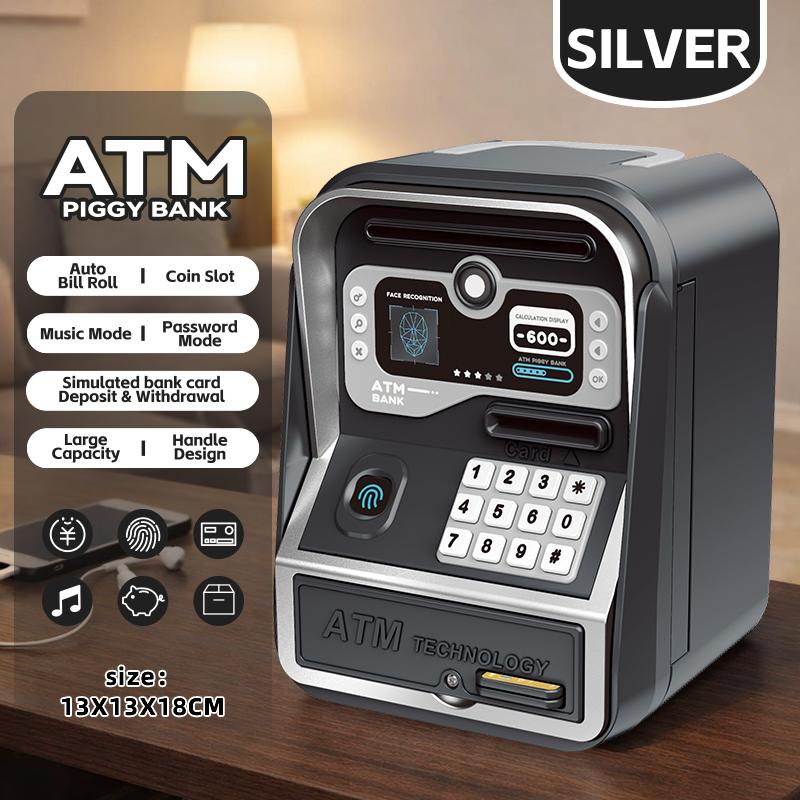 Simulated ATM Password Piggy Bank, Creative Kids Toy, Holiday Gift, Learning To Save, Learning Financial ManagementHoliday Toy