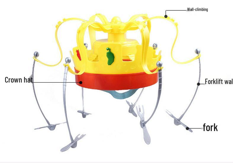 Chow Crown Musical Rotating Hat & Bubble Crab Prank Toy Set