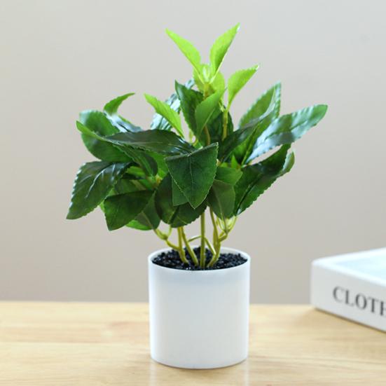Artificial Plant Bonsai Unfading Decorate Exquisite Details Exquisite Small Tree Simulation Pot Plant for Home