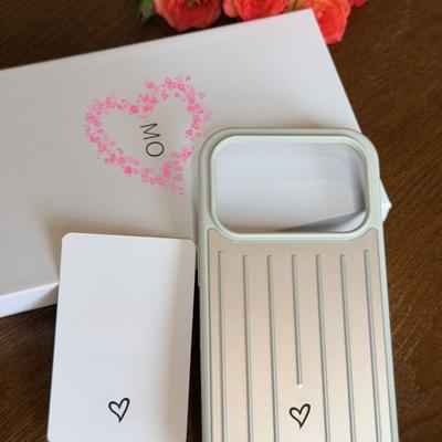 High-end Business Aluminum Alloy For RIMOWA Luggage Case For IPhone 17 Pro Max 16 15 14 Metal Ice Sensing Backplate Smooth-Touch 3D Corrugated Stripe