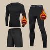 Men's Thermal Fleece Base Layer Set - Winter Velvet Running Sportswear