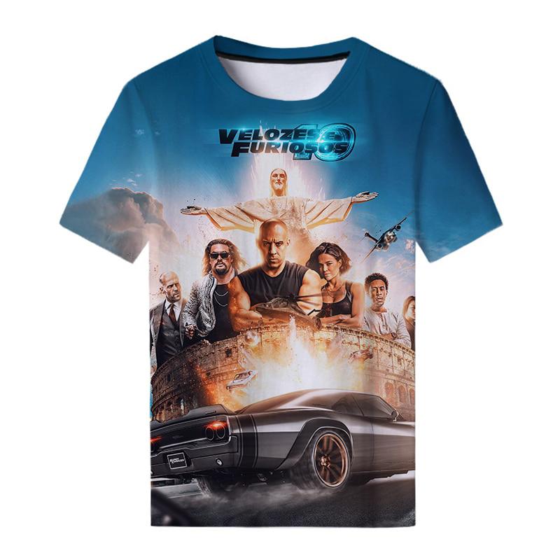 Summer Fast and Furious T-Shirts 3D Printed Streetwear Men Women