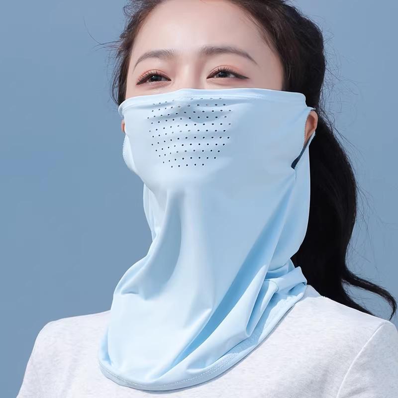 Unisex Breathable Cycling Face Mask - UV Protection, Ice Silk