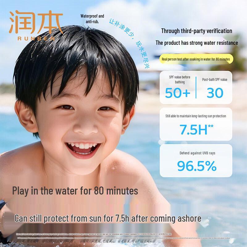 Runben Kids Lightweight Waterproof Sunscreen Lotion