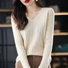Sweater Women Autumn Winter Women Sweaters Fashion V-neck Cashmere Sweater Women Knitted Sweater Pullover Tops