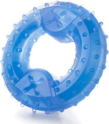 Pet Cooling Chew Toy Reusable Dog Cat Toy Teething Summer Cooling Teether Chew Toy Durable Ice Frozen Circle Shape Toys