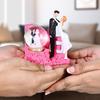 Couple – Couple Romantique Boule de Verre Miniature Statue Pièce d'Exposition, Cadeau de Mariage Parfait pour les Couples, Mari & Femme