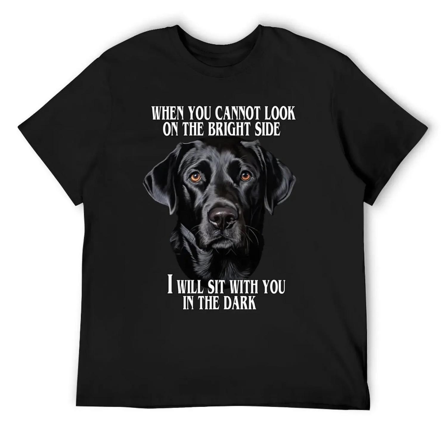 

Black Lab Quote T-Shirt luxury t-shirt summer 2025 hippie clothes fruit of the loom mens t shirts XXXXXL чорний