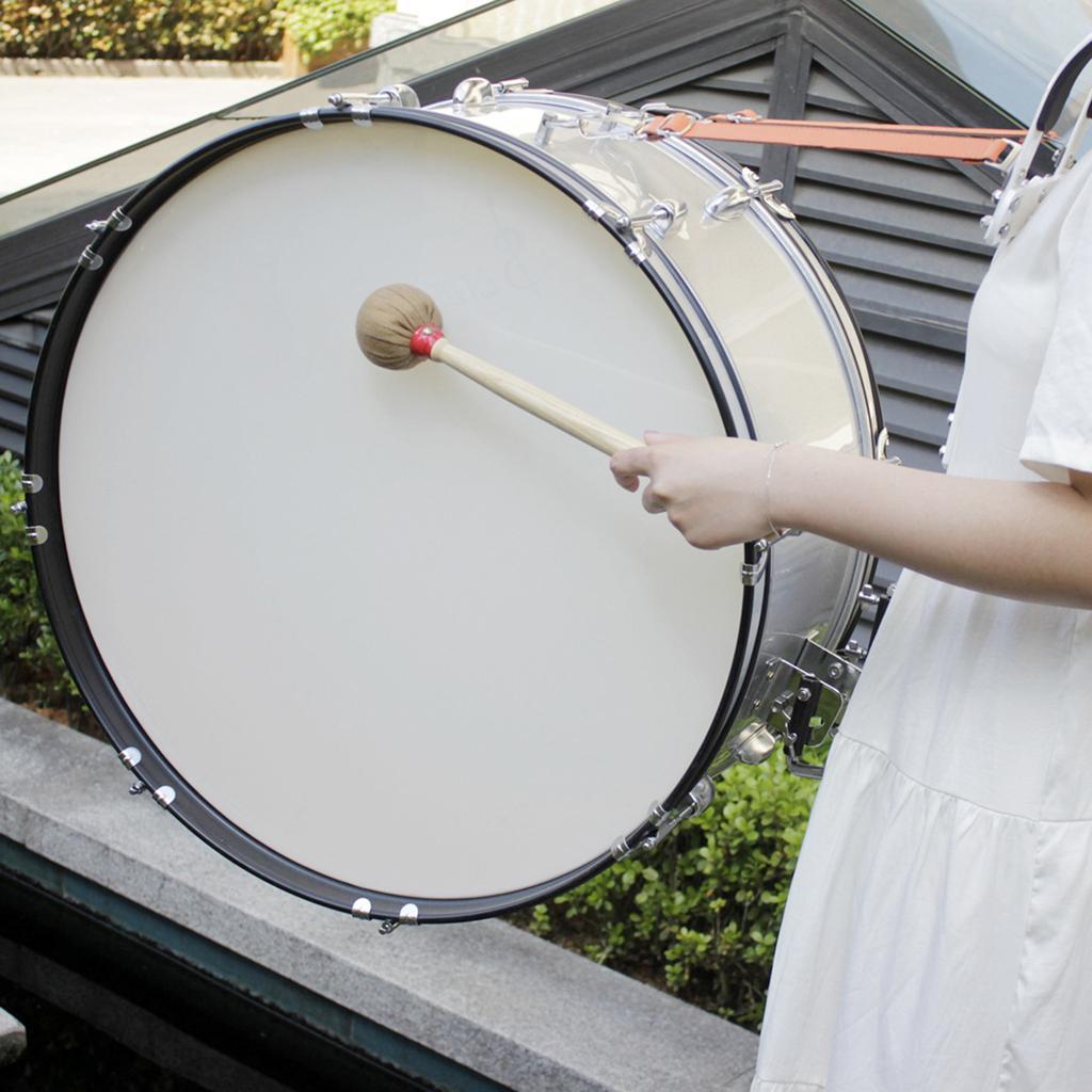 Instrument Accessory Drum Mallet Percussion Marching with Cotton Cloth Head Percussion Mallet Timpani Sticks for Drum