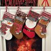 Christmas 2025 Hanging Fireplace Showcase Gift Bags Cute Santa Claus Snowman Atmosphere Decorative Festival Decorations