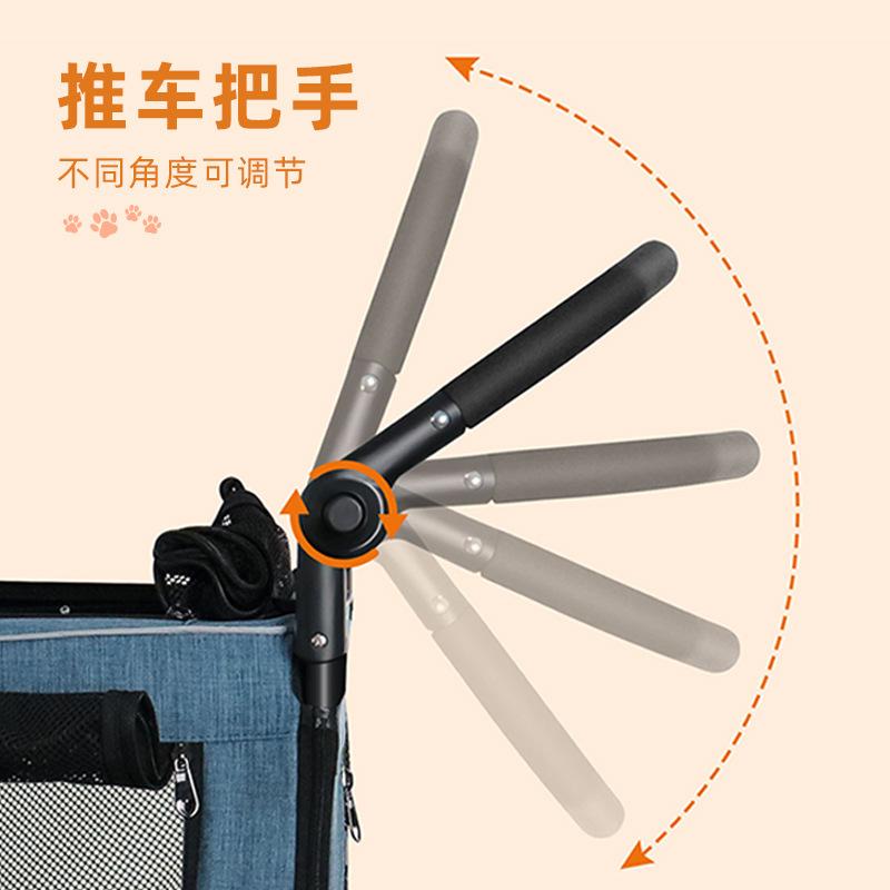Portable Pet Stroller for Medium and Large Dogs and Cats Outdoor Camping and Walking Dual-Use Stroller for Dogs and Cats