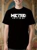 Metro Exodus Gas Mask Graphic Tshirt - Black with White M...