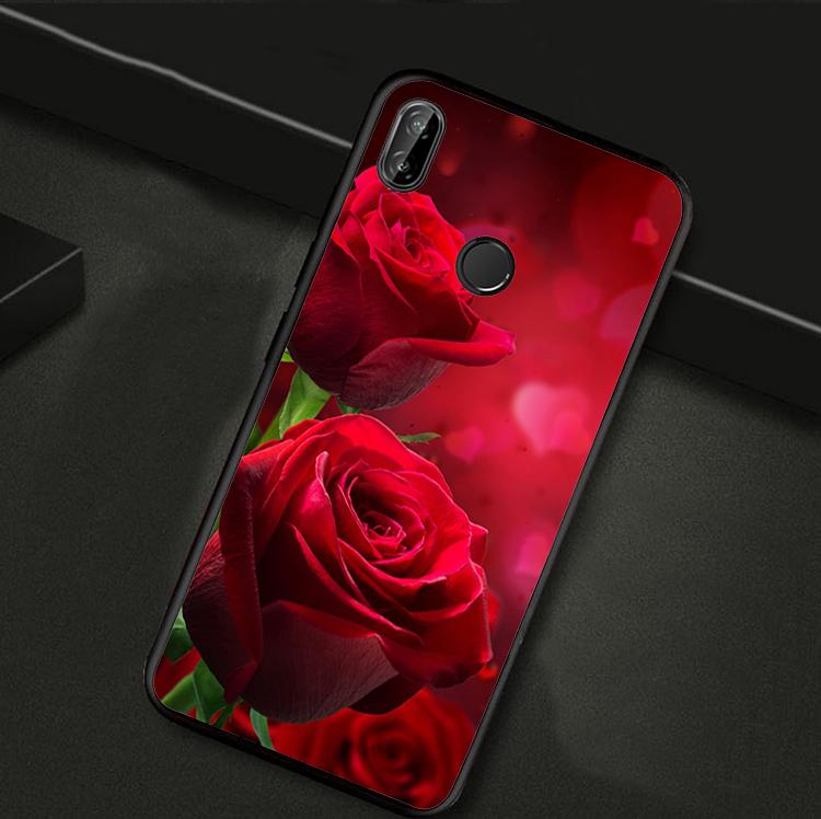 

Bright Red Roses Flowers For Huawei Nova 11i 12i 12s 8i 9 10 SE Y60 Y61 Y70 Y90 Y72 Y73 Y91 P60 Pro P40 P30 Lite Case Huawei P20 Lite
