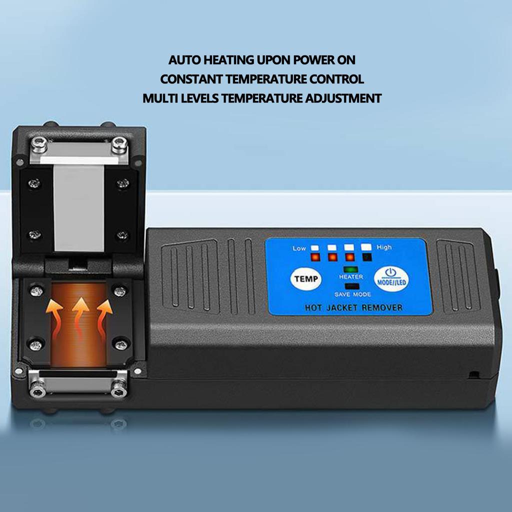 Fiber Optical Thermal Stripper Rechargeable Heated Fiber Cable Stripping Tool with Spare Blade for Bare Bundle and