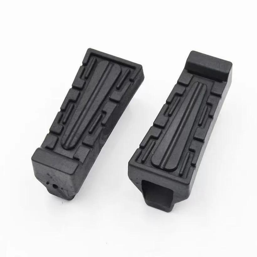 2Pcs Black Front Foot Rest Peg Rubbers Footrest Handlebars For Yamaha YBR 125