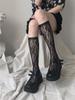 Women's White Lace Scrunch Mid-Calf Summer Socks - Mesh, JK Style, Ideal for Mary Jane Shoes