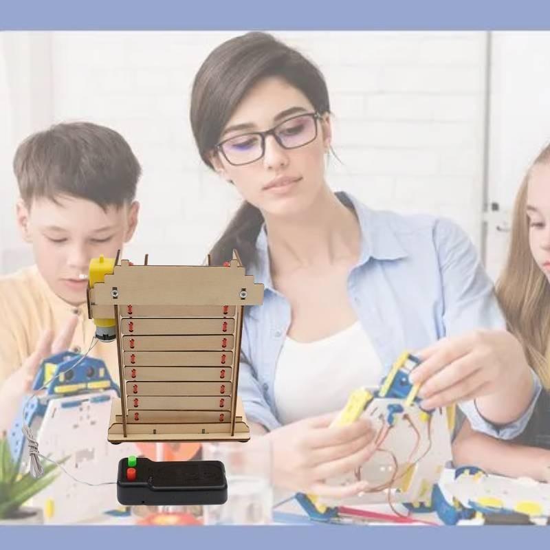 Grundlagen-Wissenschaftsexperimentierkasten DIY Elektrisches Rolltor Kleine Produktion Pädagogisch Klein Handgemacht Dampf Pädagogische Ausrüstung Fabrik