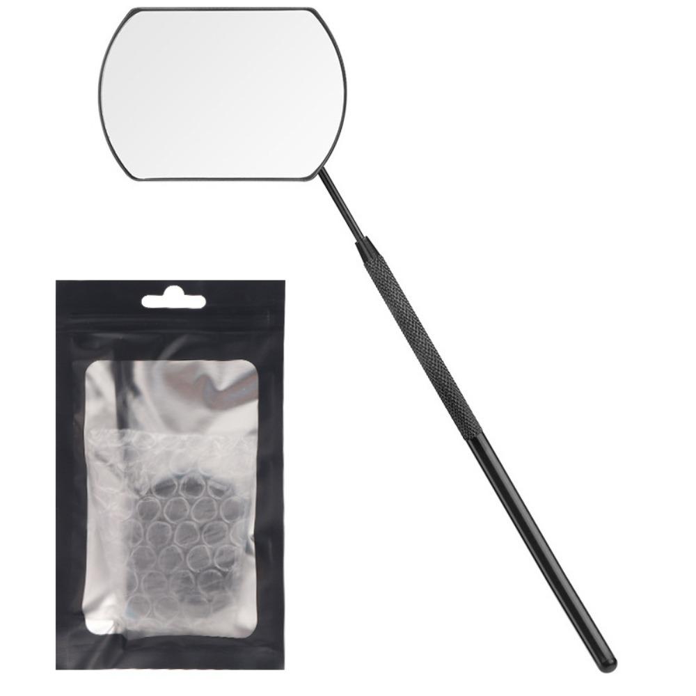 Stainless Steel Eyelash Inspection Mirror Square 8 Colors Eyelash Extension Mirror Detachable Extension Makeup Tools