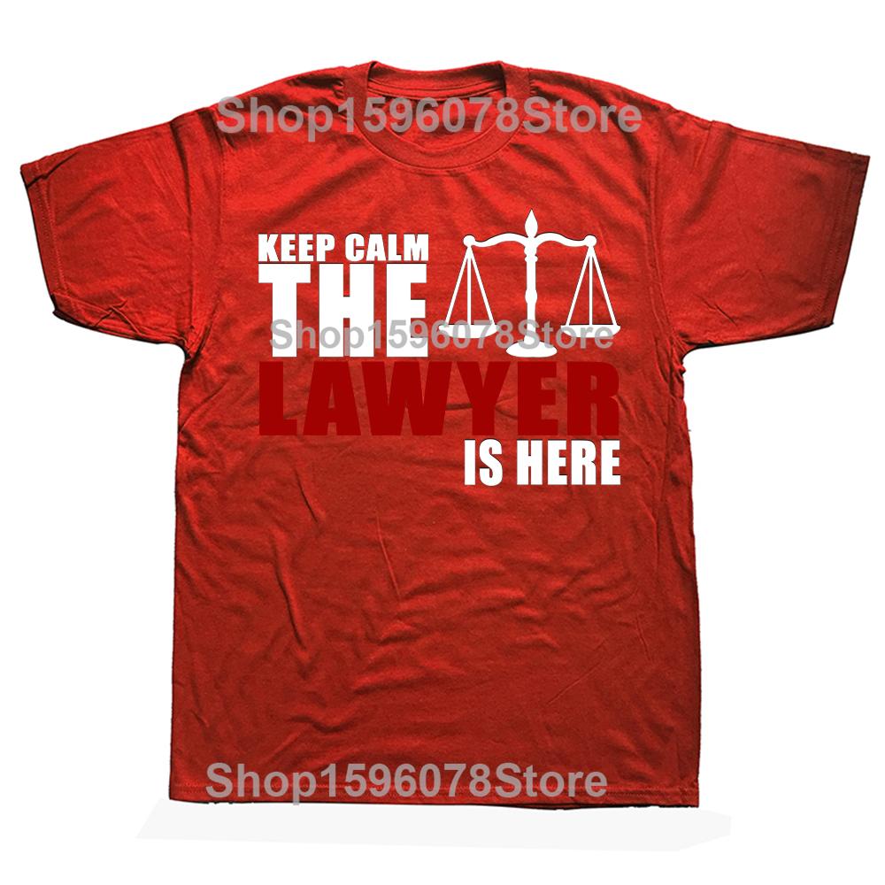 

Novelty Awesome Keep Calm The Lawyer Is Here T Shirt Valentines Party Short Sleeve Funny Harajuku Hip Hop Tshirt Streetwear S