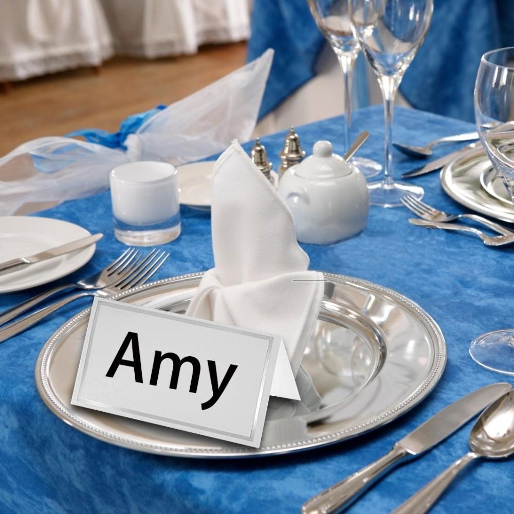 50Pcs Small Tent Card Wedding Name Cards Dining Table Decorations Seat Card Place Cards