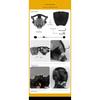 Sci‑Fi Techwear Mechanical Half‑Helmet Mask, Futuristic Cosplay Role‑Play Face Cover For Outdoor Dress‑up Prop