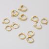 1 par de pendientes de gancho de latón de 12/13/14mm para mujeres y niñas, accesorios de cierre de pendientes