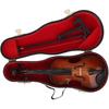 Hand Made Wooden Mini Violin, 7.9in Mini Musical Instrument Model Ornaments With Gift Box - Small Violin Toy for Home Decoration