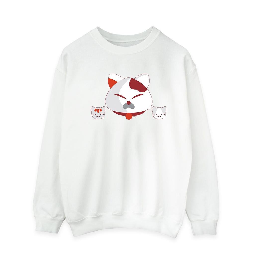 Disney Mens Big Hero 6 Baymax Kitten Heads Sweatshirt