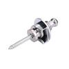 2Pcs Durable Metal Guitar Anti skid Strap Locks Replacement Part for Electric Guitar(Silver)