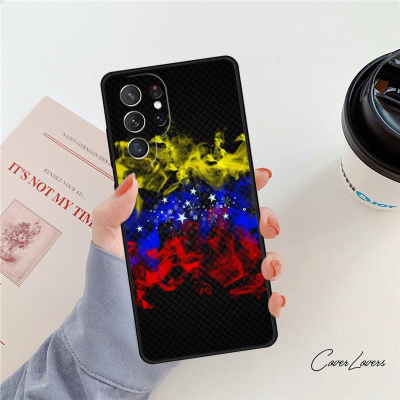 Venezuela Flag Coat Of Arms Phone Case For Samsung Galaxy S24 S25 S23 S22 Ultra Note 10 20 Plus S20 S21 FE Cover