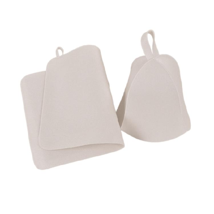 Wool Felt Sauna Hat Reusable Shower Cap for Home Bathroom Bathing Accessories