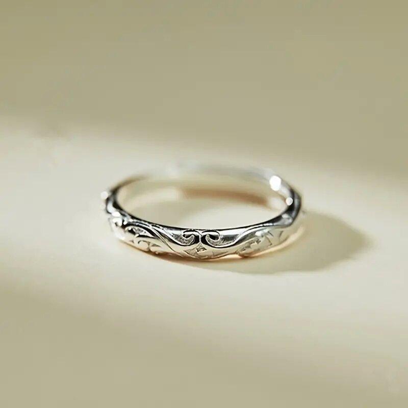 Simple And Fashionable Pattern Niche Ring, The Same Ring Women'S Handmade Tail Ring Index Finger Ring