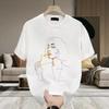 American Trendy Brand Pure Cotton Men'S Printed Short-Sleeved T-Shirt Trendy Men'S And Women'S Casual Round Neck T-Shirt Men'S