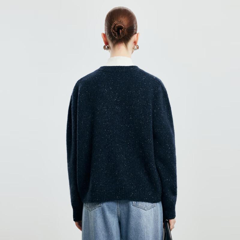 Paluopo Women's V-Neck Colorful Cashmere Sweater