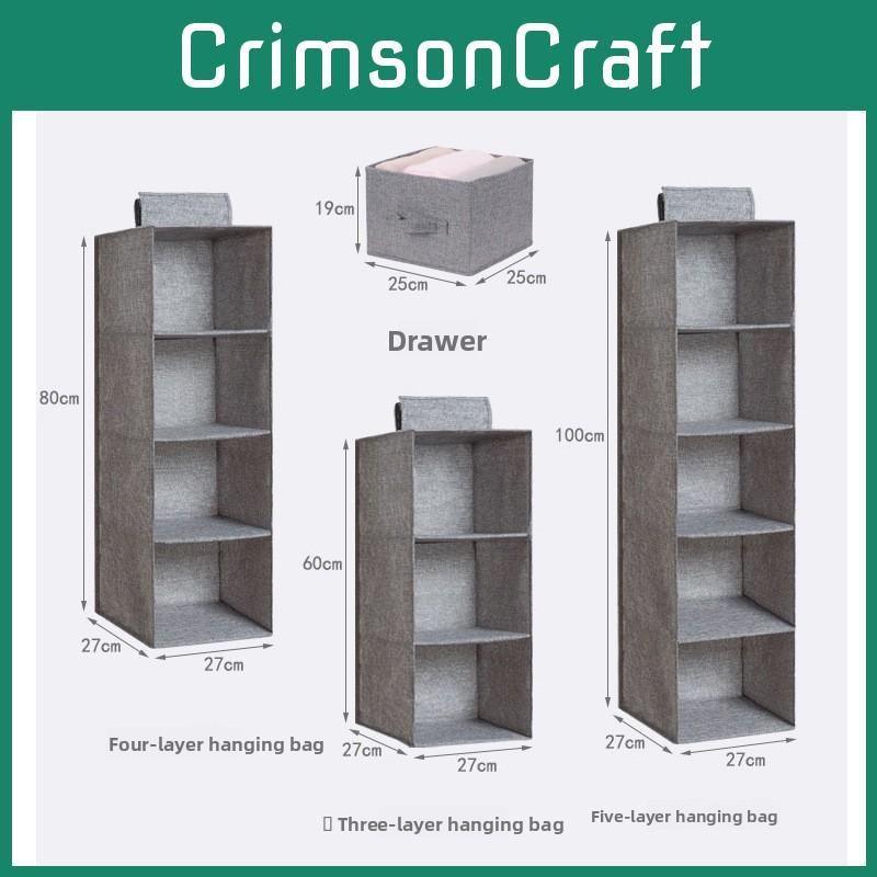 Hanging Multifunctional Linen Organizer Bag For Bedroom Closet Drawer Tool Use