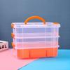 3-Schichtige Multifunktionale Aufbewahrungsbox Mehrschichtiger Transparenter Kunststoff-Organizer-Koffer Trompetenförmige PP-Box Aufbewahrungsbehälter Box