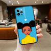 Chica Poppin Black Girl Phone Case for Xiaomi Poco C40 C51 C50 C55 C65 C71 C75 C85 F8 F7 F6 F5 F3 F2 X7 X6 X4 X3 M7 M6 M5 M4 M3 M2 Pro
