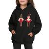 Sweatshirts For Teen Girls Hoodies Long Sleeve Drawstring Pullover Cute Printed Oversized Hoodie Christmas