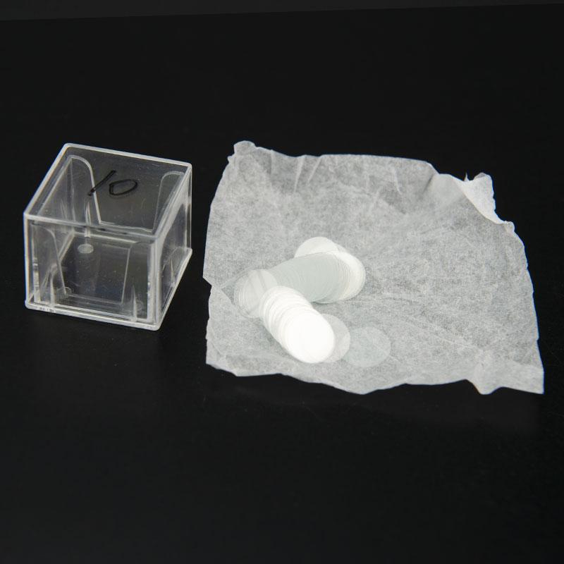 

100pcs 10mm Round Microscope Cover Glass Slide Cover Slips белый