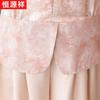 Hengyuanxiang Women's Floral Short-Sleeve Top & Wide-Leg Pants Set