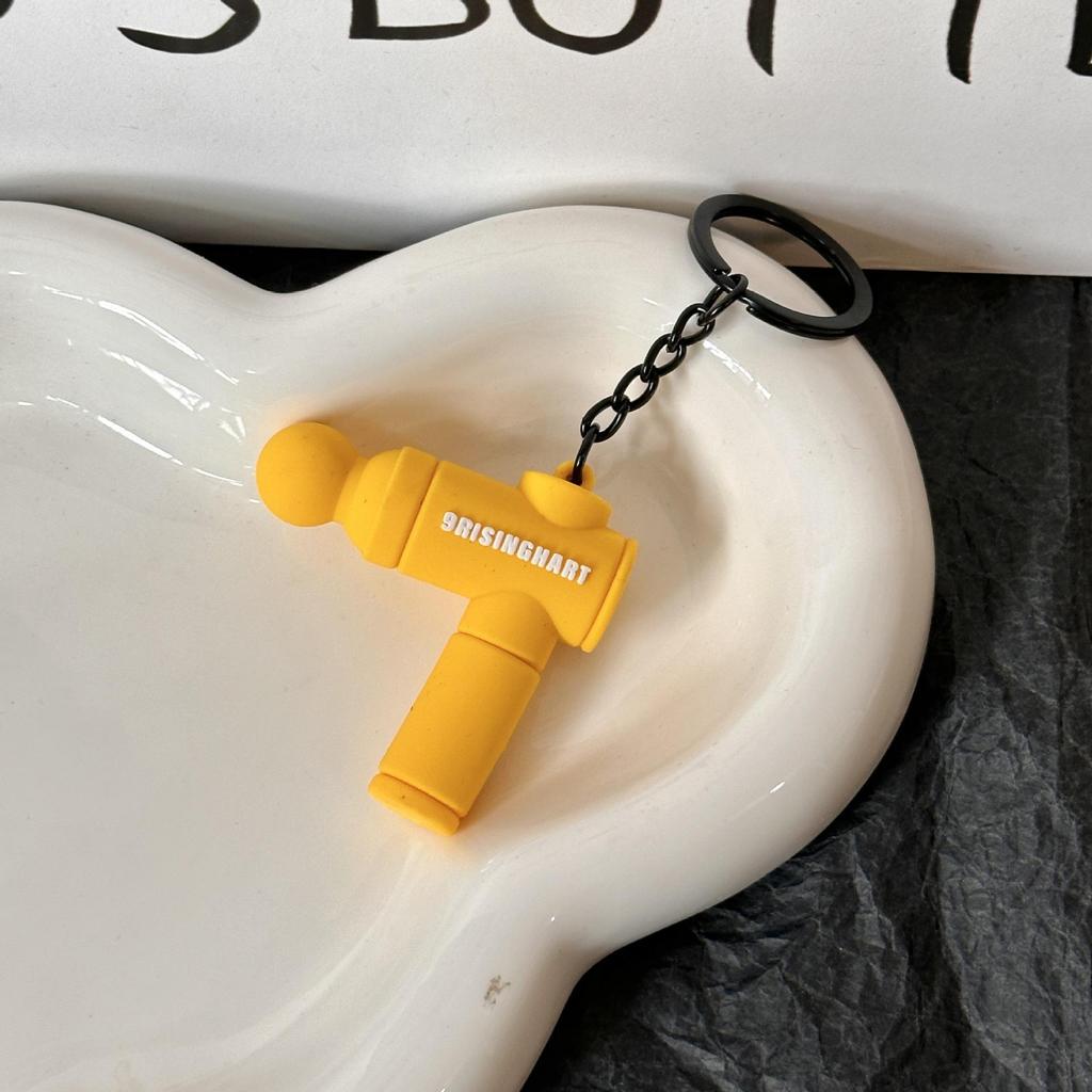 Miu Series Dumbbell Plate Keychain: Trendy Fitness Accessory & Sports Jewelry Gift