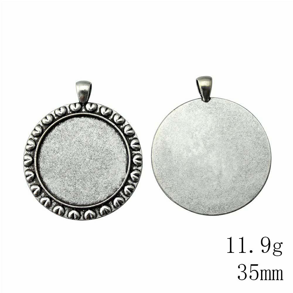 New Year's Day Accesories Fit Round 30-35mm Glass Cabochon Base Setting Tray Accessories Parts Souvenir Accessory Parts