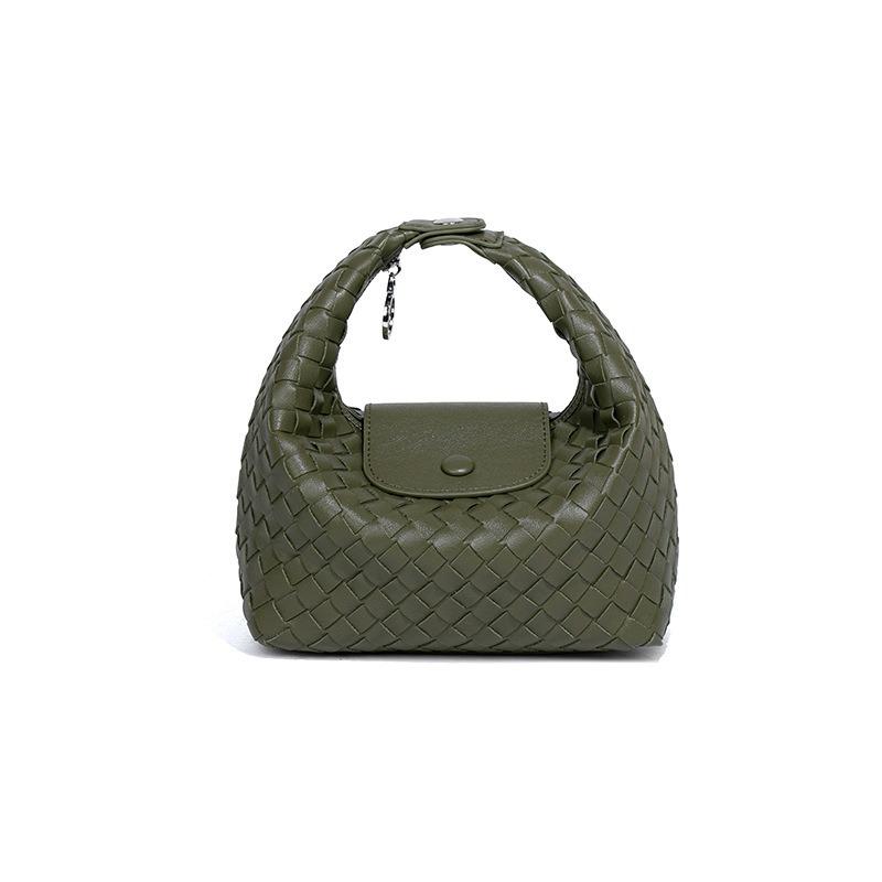 New hand-woven crescent bag fashion trend shoulder bag niche design messenger bag versatile simple handbag