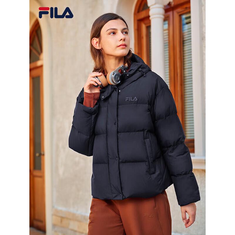 FILA Women s Hooded Loose-Fit Down Jacket XL