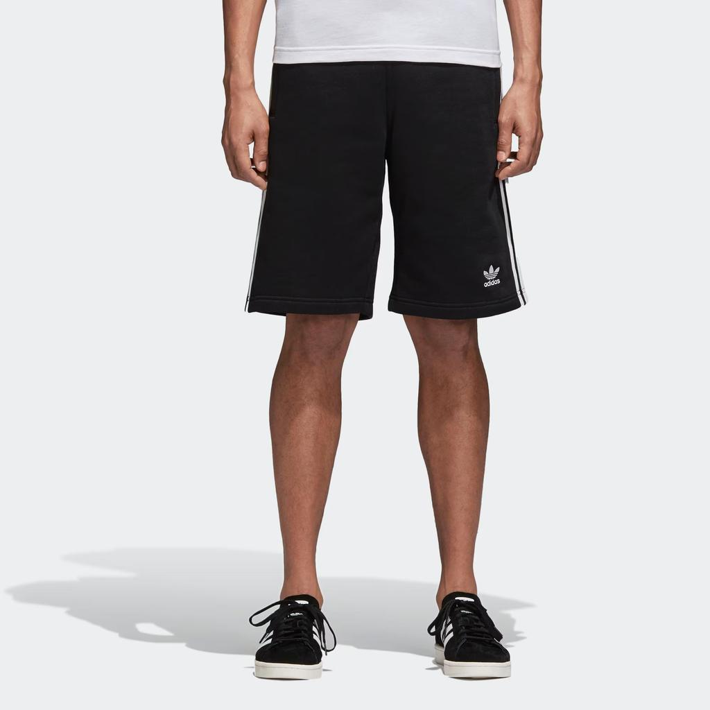 Adidas Originals Adicolor 3 Stripe Logo Comfortable Striped Versatile Five-Point Sports Shorts Men Shorts Black CW2980