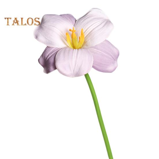 

Букет из искусственных тюльпанов Реалистичные лепестки из искусственной кожи с эффектом увядания, гибкие стебли, не требующие ухода, поддельные тюльпаны для домашнего декора фиолетовый