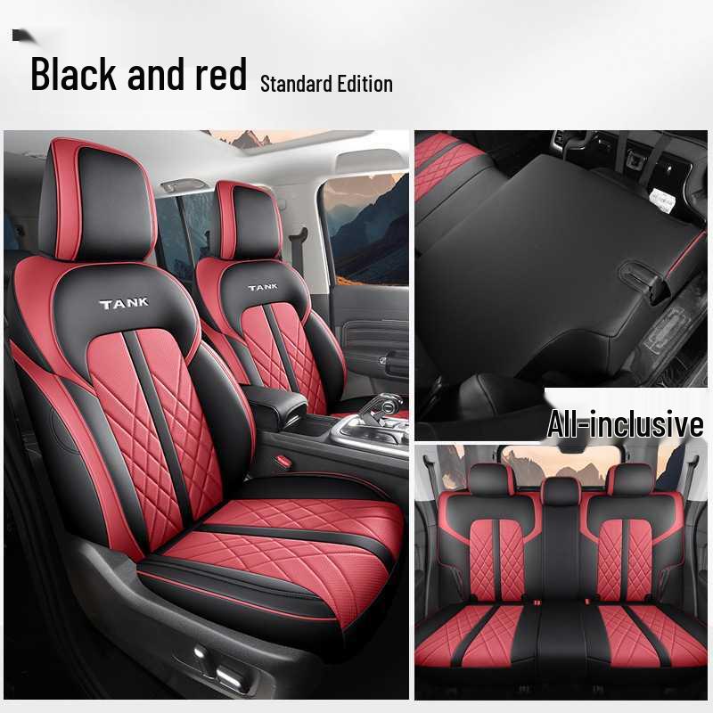 New Model Leather Car Seat Cushion for Tank 300 - Universal Five-Seater Four Seasons Cover