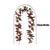 Artificial Hanging Plants Garland Plastic Red Berries Artificial Leaves For Christmas Home Wedding Table Party Garden Decoration